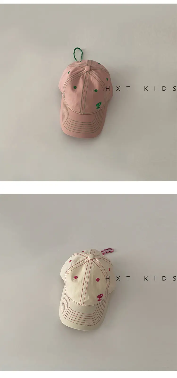 Kids Cotton Cap with "Tow & Feather" Print Brown — feature 14