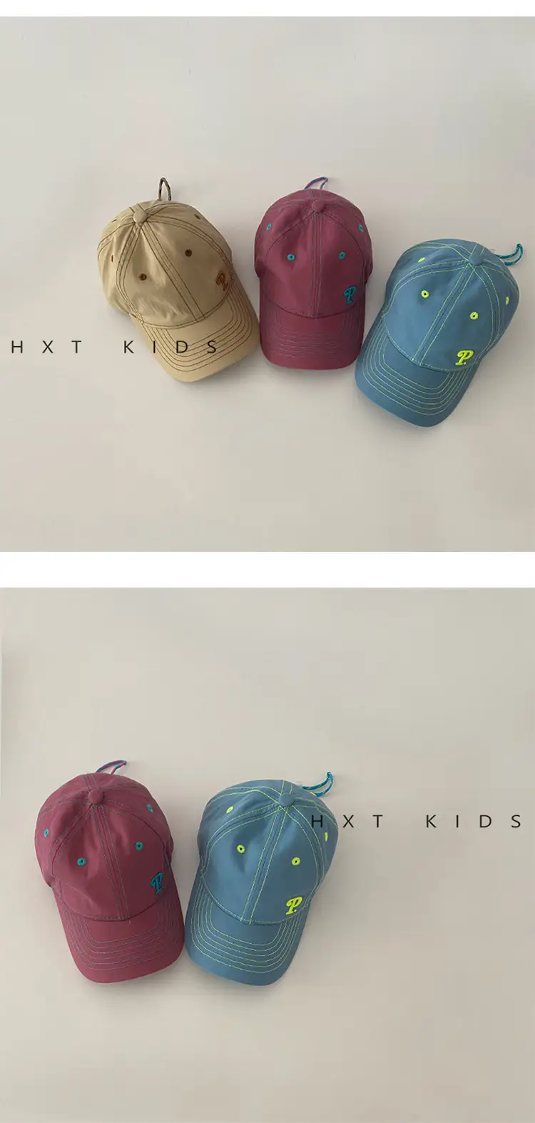Kids Cotton Cap with "Tow & Feather" Print Brown — feature 8