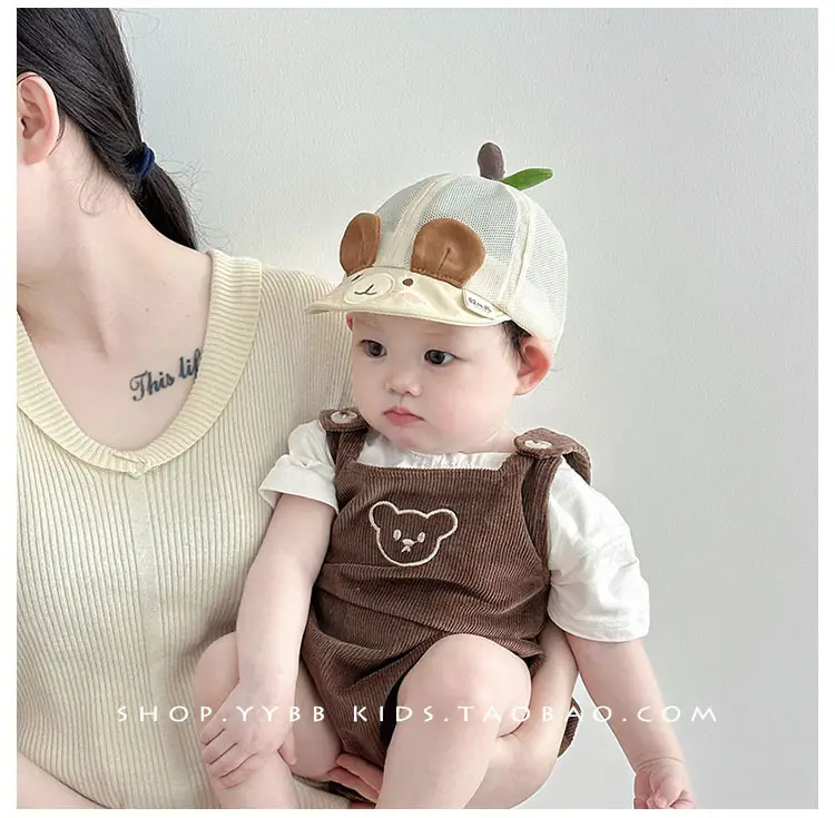 Baby Apple Shape Duck Tongue Hat for Girls — feature 1