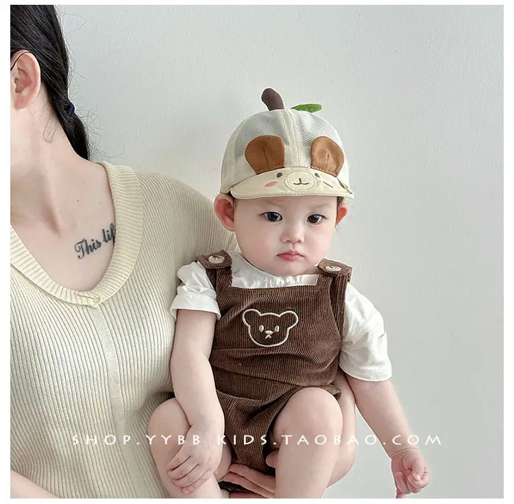 Baby Apple Shape Duck Tongue Hat for Girls — feature 2