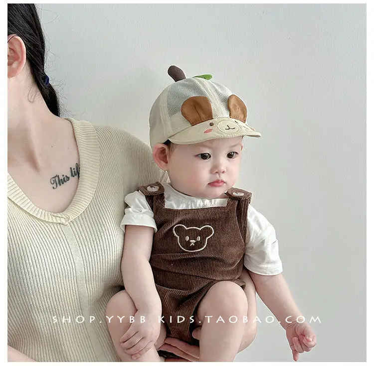 Baby Apple Shape Duck Tongue Hat for Girls — feature 3