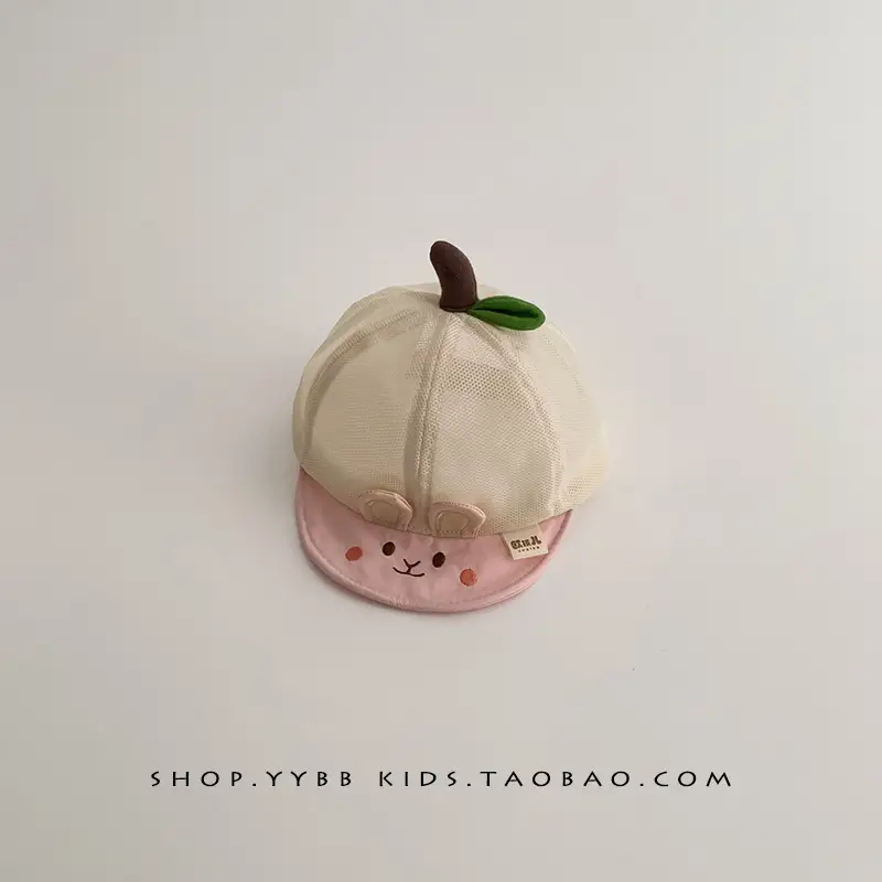 Baby Apple Shape Duck Tongue Hat for Girls