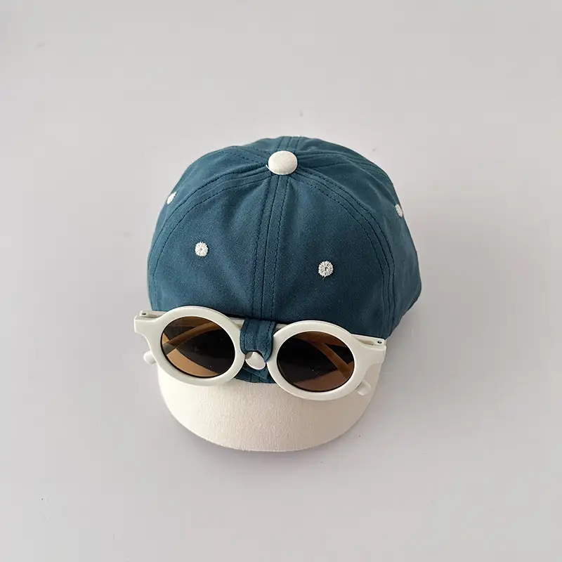Kids Baseball Cap with Sunglasses Beige Black — feature 9