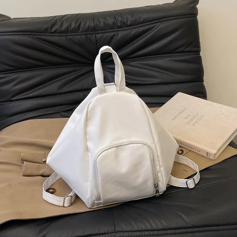 White Lightweight Women's Crossbody Backpack - Image 5