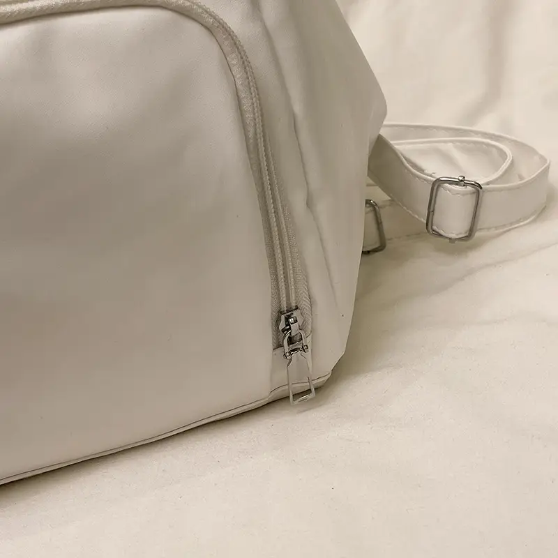 White Lightweight Women's Crossbody Backpack - Image 6