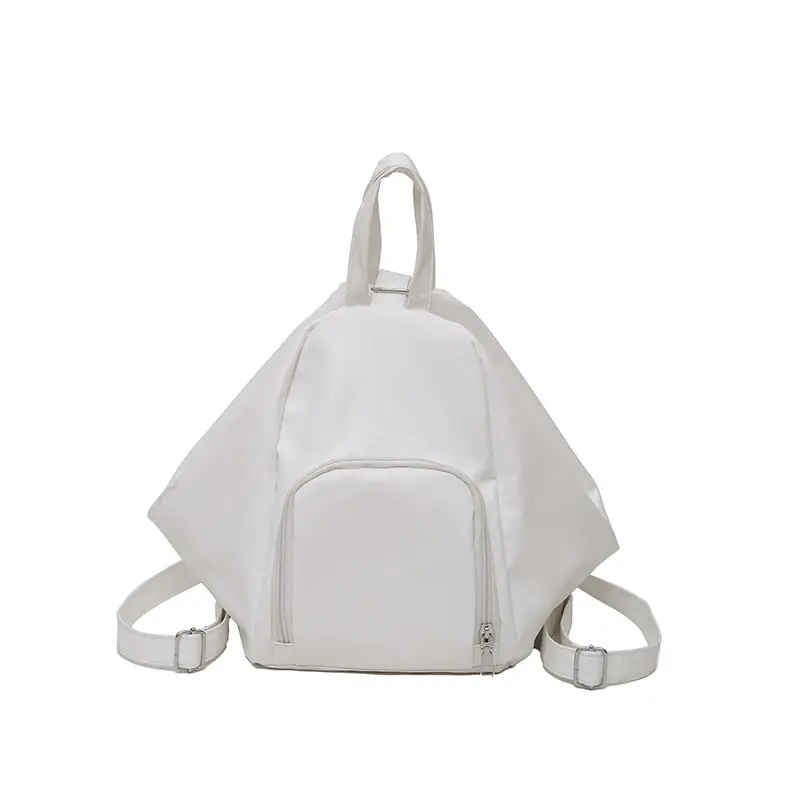 White Lightweight Women's Crossbody Backpack - Image 9