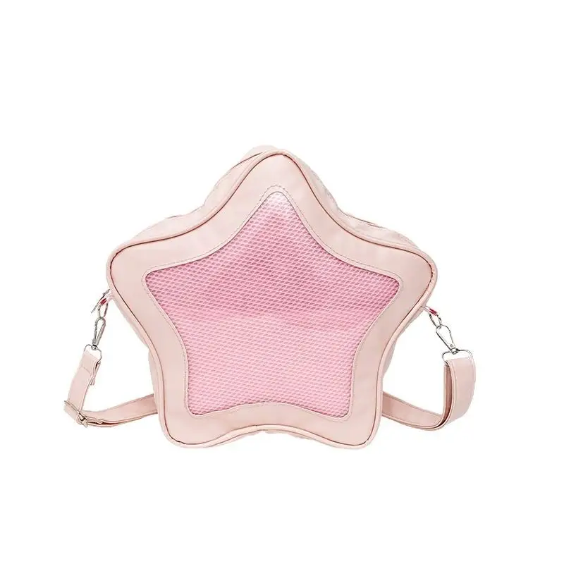 Star Shape Pink Shoulder Bag for Girls with Mobile Cover
