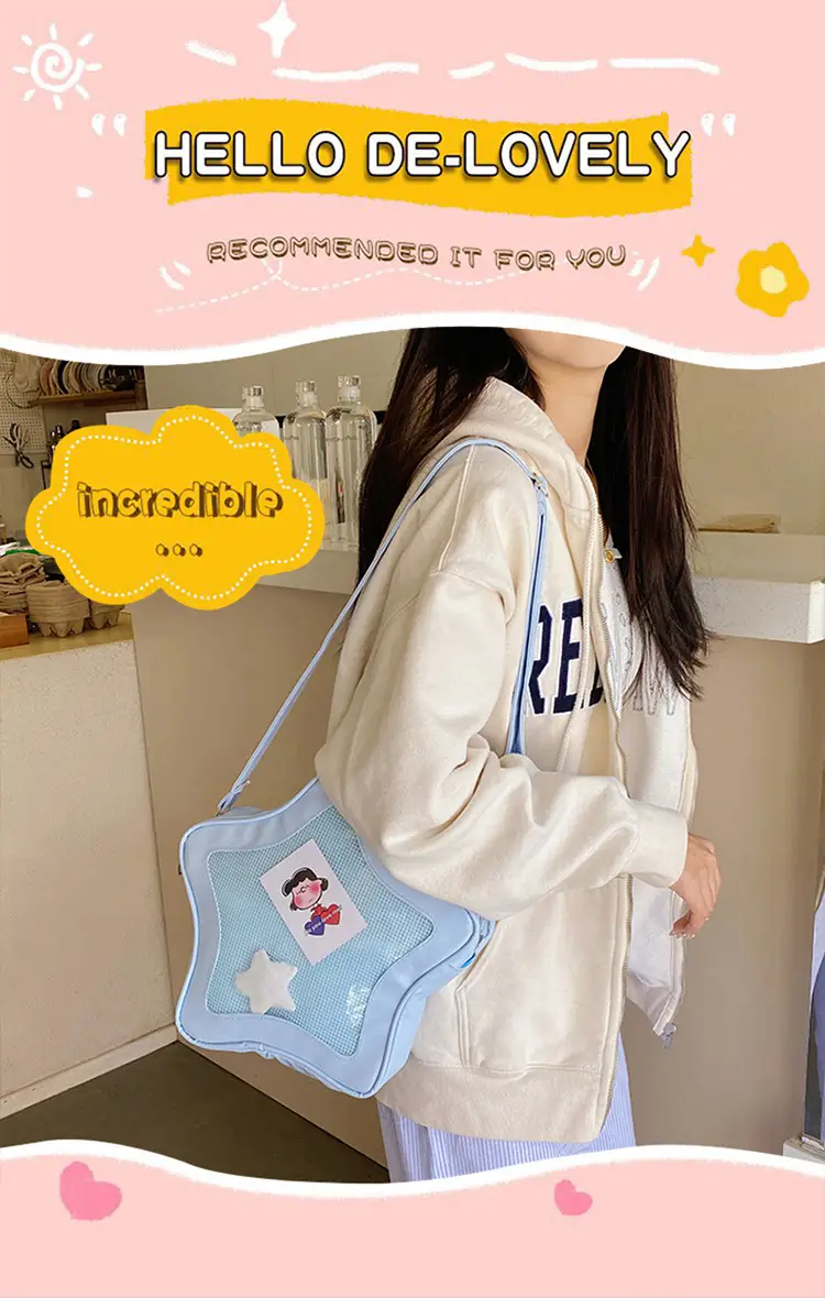 Star Shape Pink Shoulder Bag for Girls with Mobile Cover — feature 1