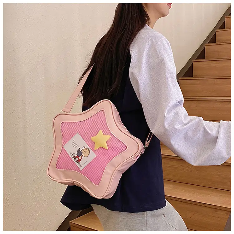Star Shape Pink Shoulder Bag for Girls with Mobile Cover — feature 18