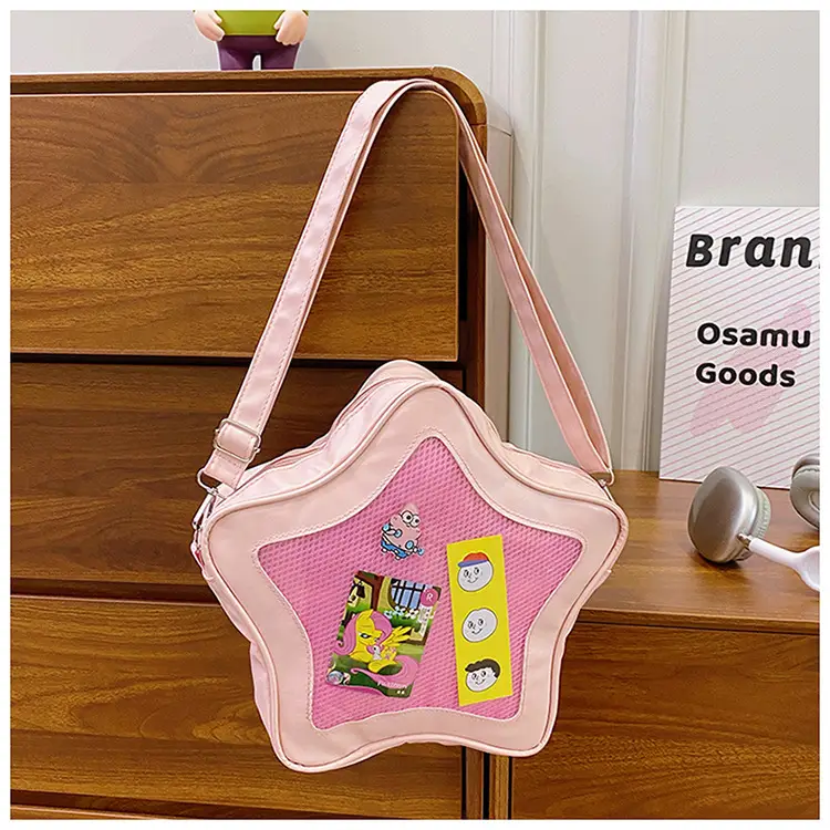 Star Shape Pink Shoulder Bag for Girls with Mobile Cover — feature 20