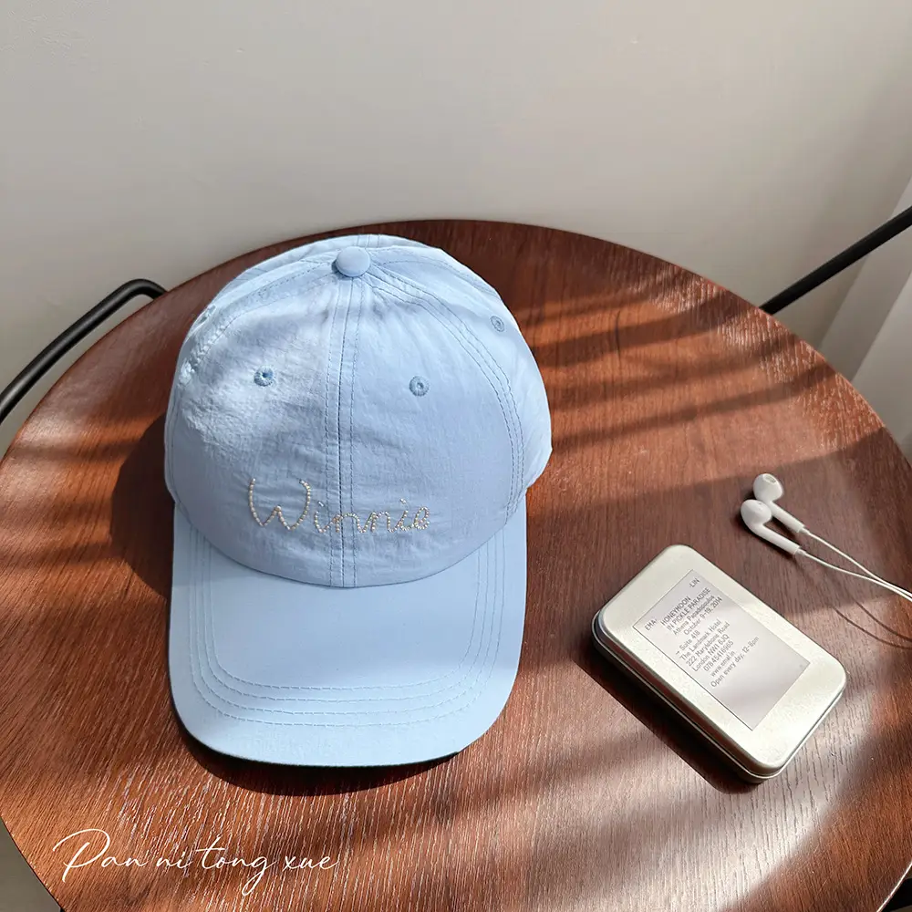 Men Blue Embroidered Cap Winnie Design - Image 6