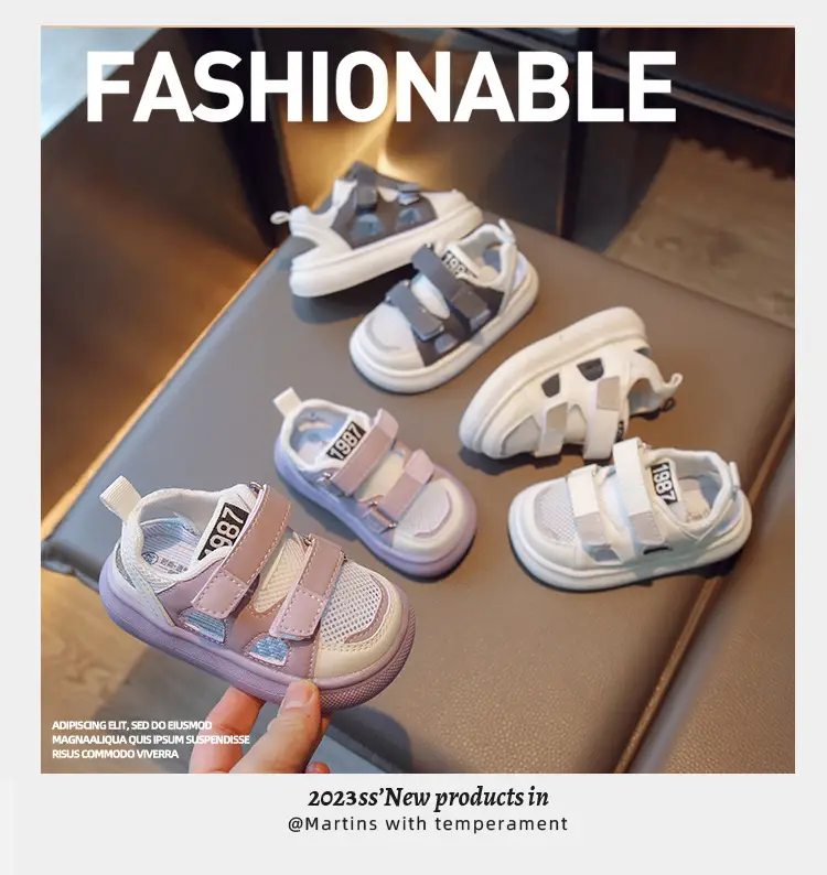 Children's 2025 Semi-Sandals Breathable Mesh Summer — feature 2