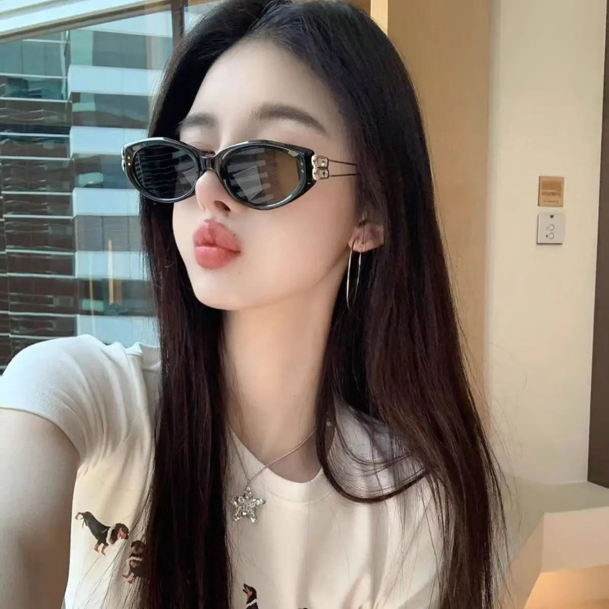 Polarized Cat-Eye Sunglasses with UV Protection