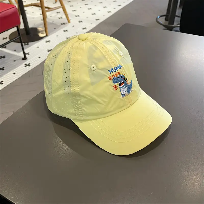 Kids Korean Hat White Blue Quick Dry All Match - Image 3