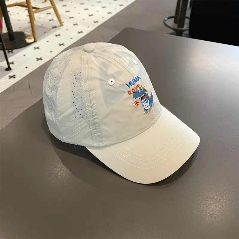Kids Korean Hat White Blue Quick Dry All Match - Image 4
