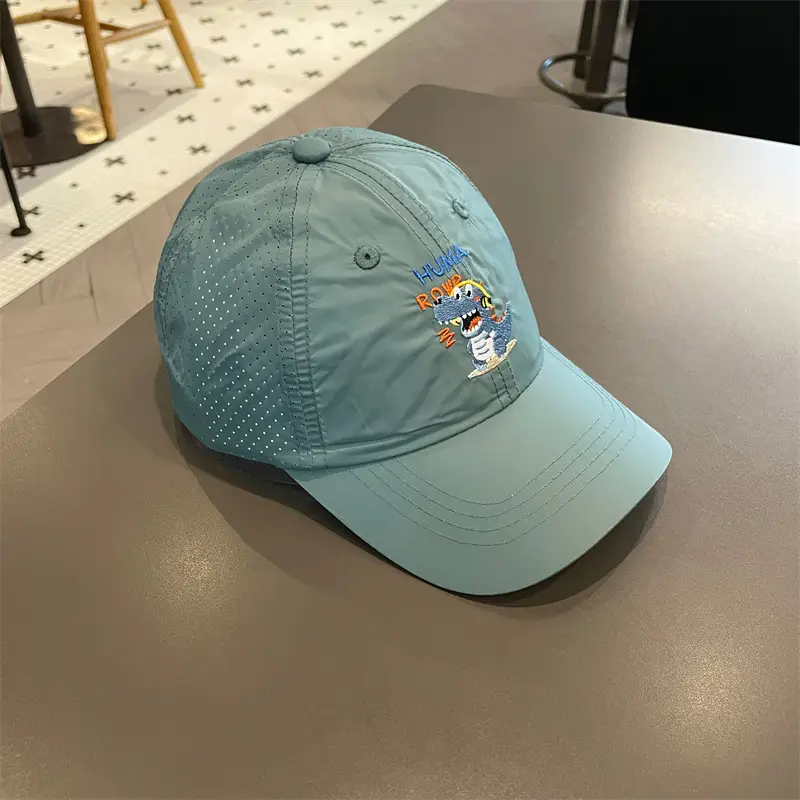 Kids Korean Hat White Blue Quick Dry All Match - Image 5