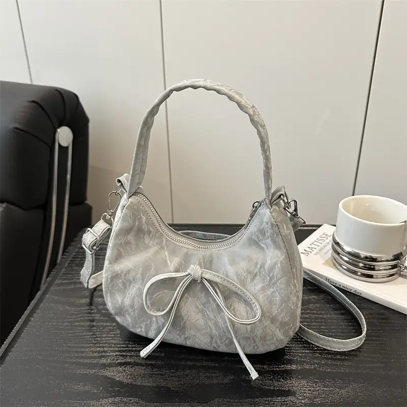 Pink Bow Shoulder Bag for Women — feature 14