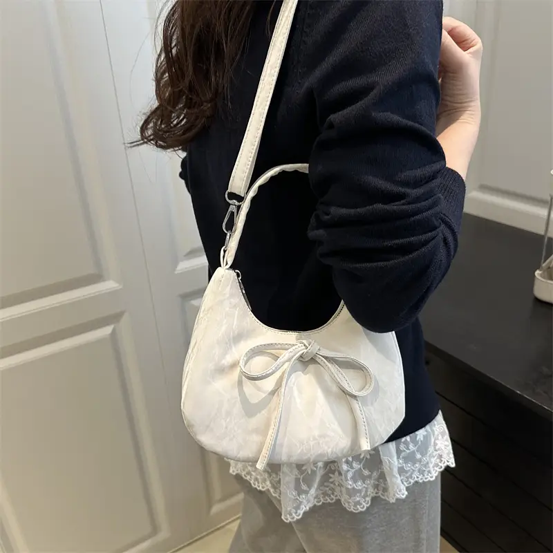 Pink Bow Shoulder Bag for Women — feature 2