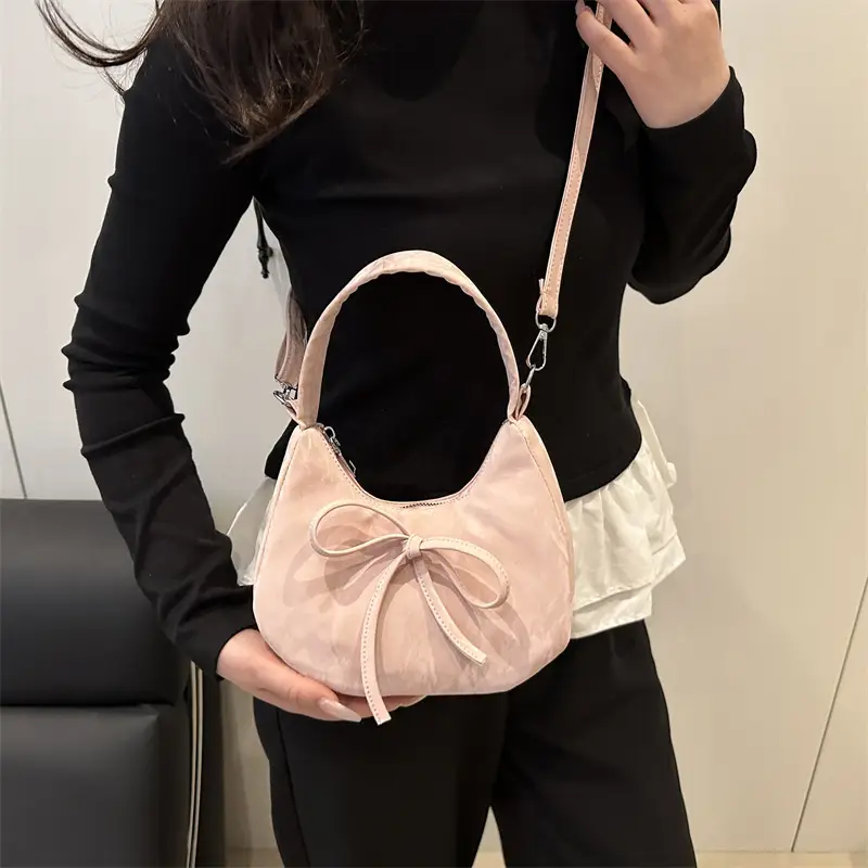 Pink Bow Shoulder Bag for Women — feature 27
