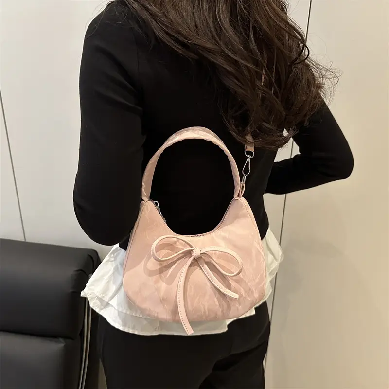 Pink Bow Shoulder Bag for Women — feature 28