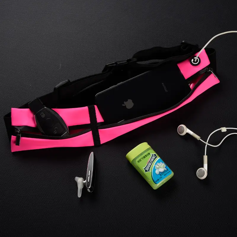 Pink Gym Waist Bag with Adjustable Straps - Image 9