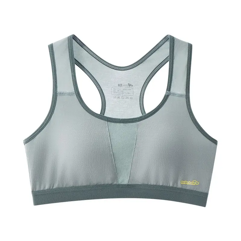 Junior High School Students Developing Underwear Sports Shockproof 13-year-old Adolescent Girl Big Boy Senior high school Girls' Bra Vest
