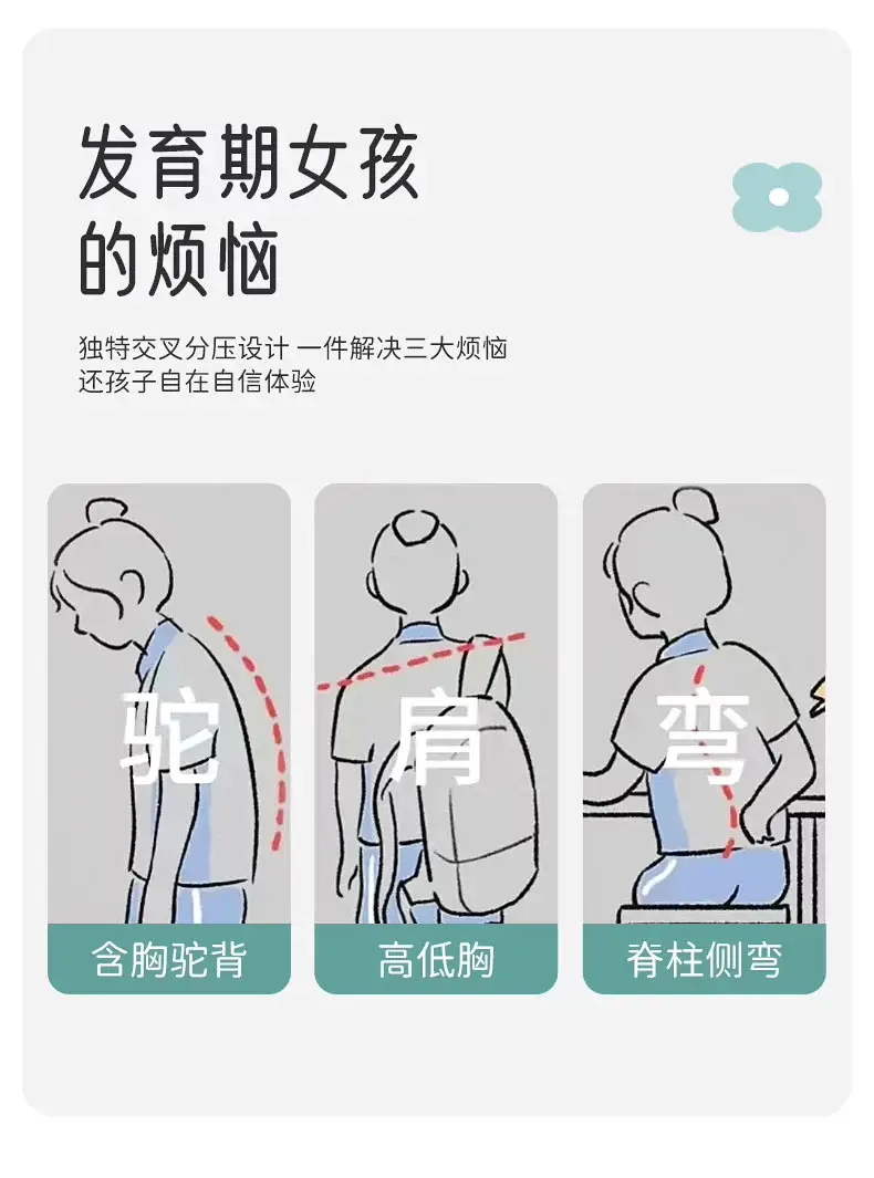 Junior High School Students Developing Underwear Sports Shockproof 13-year-old Adolescent Girl Big Boy Senior high school Girls' Bra Vest — feature 4