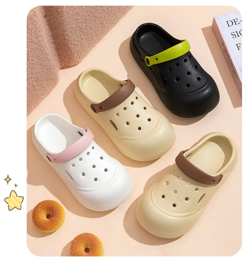 Women's High Heel Thick Sole Cave Shoes Women's New Non-Slip Beach Heightened Baotou Sandals Slippers Women's Summer Outer Wear — feature 14