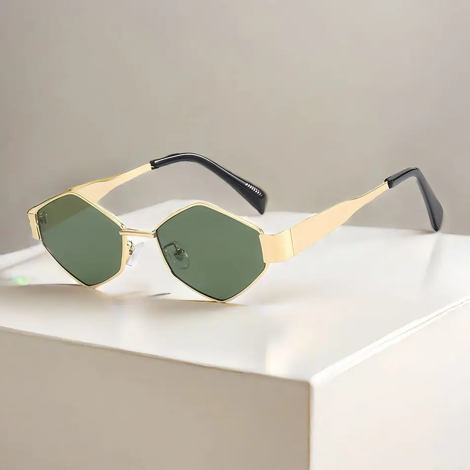 Retro Metal Sunglasses UV Resistant Women's Outdoor Fashion - Image 16