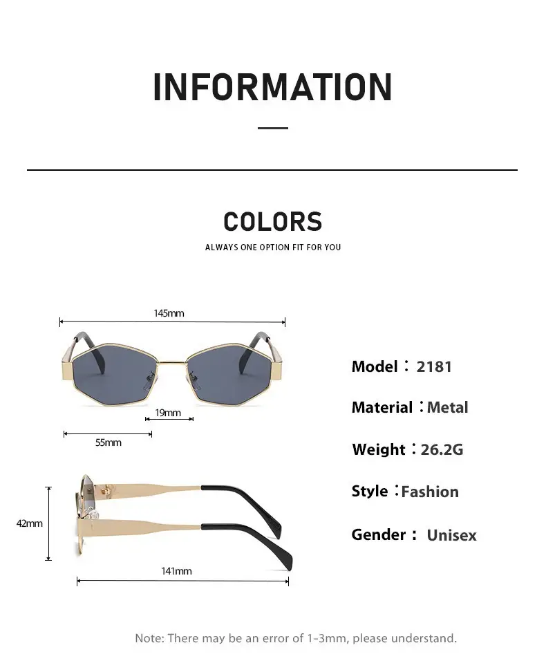 Retro Metal Sunglasses UV Resistant Women's Outdoor Fashion — feature 11