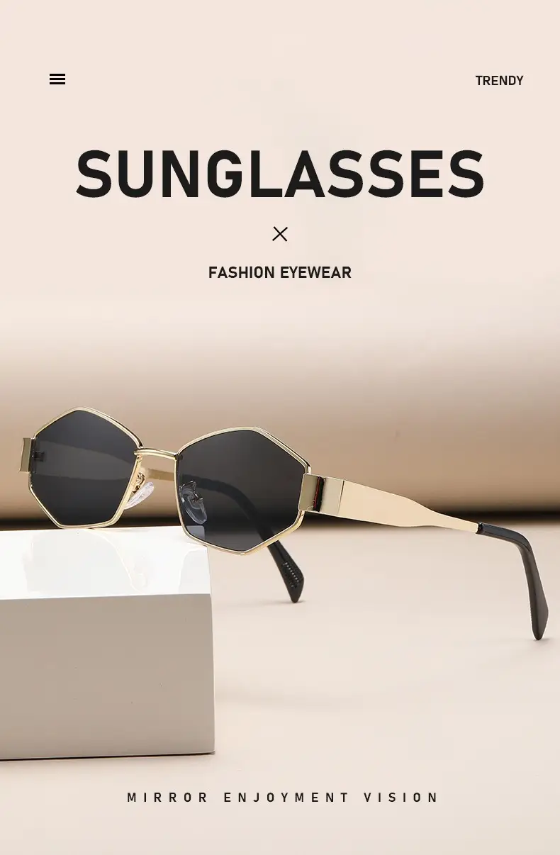Retro Metal Sunglasses UV Resistant Women's Outdoor Fashion — feature 8