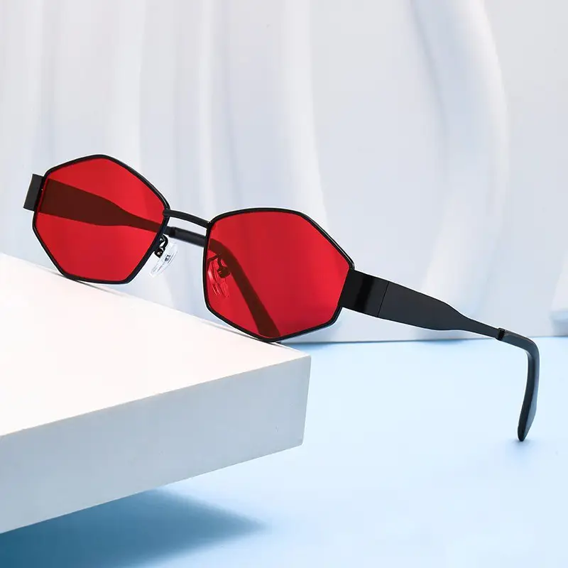 Retro Metal Sunglasses UV Resistant Women's Outdoor Fashion - Image 5