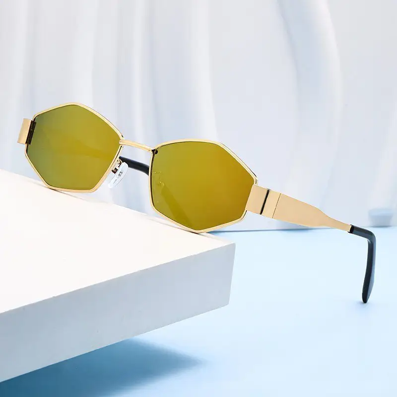 Retro Metal Sunglasses UV Resistant Women's Outdoor Fashion - Image 7