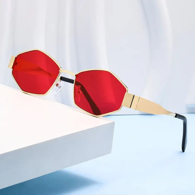 Retro Metal Sunglasses UV Resistant Women's Outdoor Fashion - Image 8