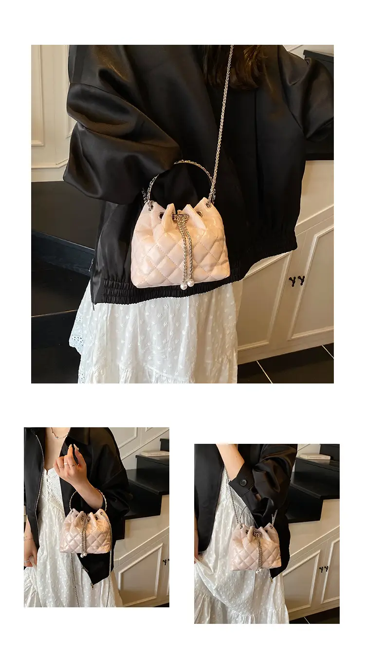 Black Diamond Chain Bucket Bag for Women 2025 — feature 13