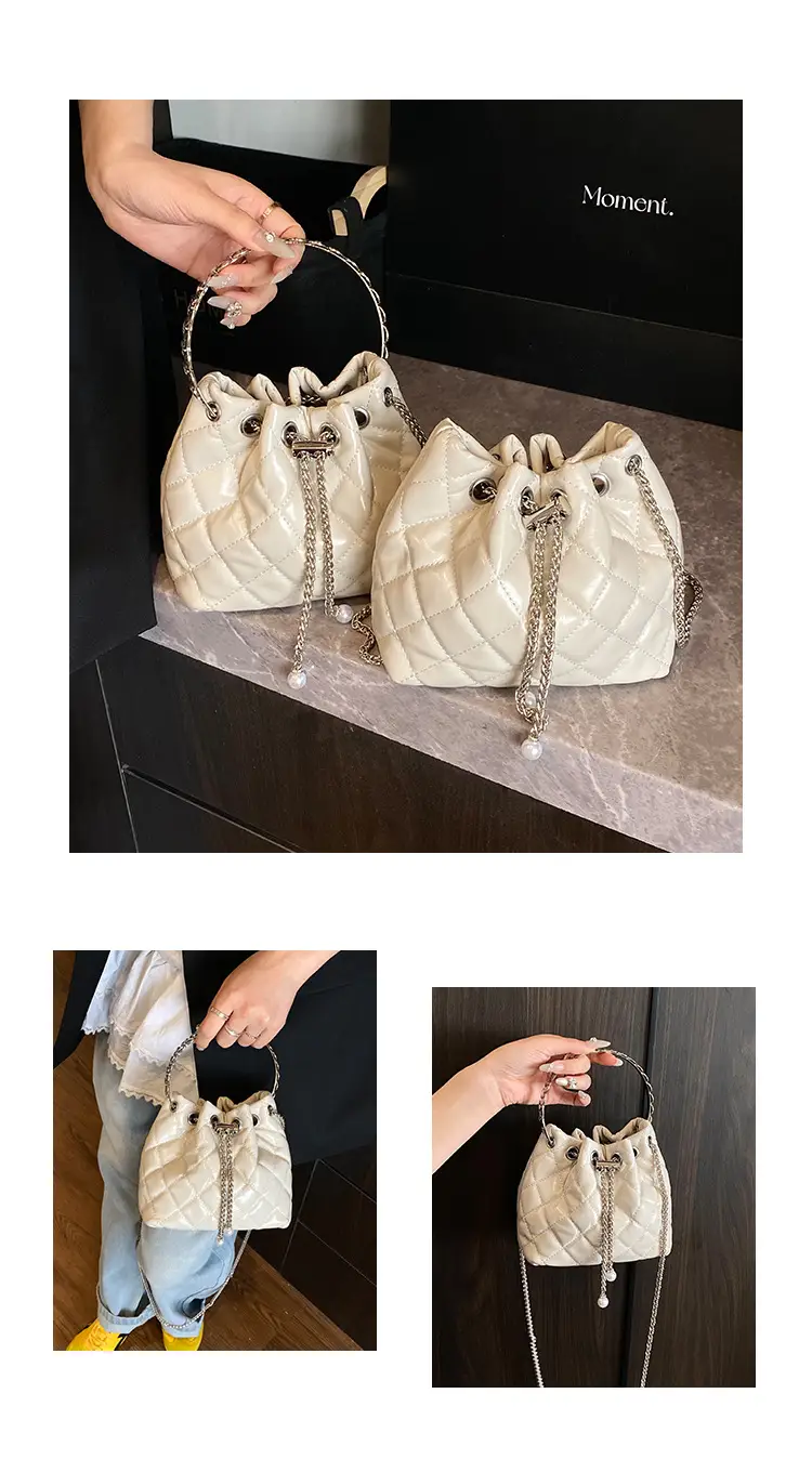 Black Diamond Chain Bucket Bag for Women 2025 — feature 21