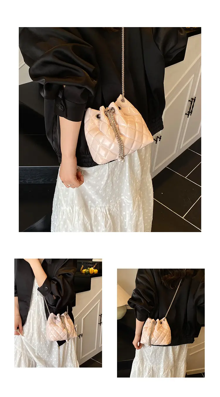 Black Diamond Chain Bucket Bag for Women 2025 — feature 22