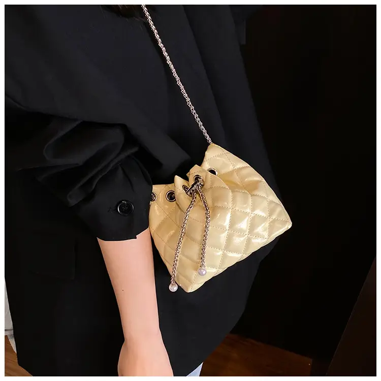 Black Diamond Chain Bucket Bag for Women 2025 — feature 34