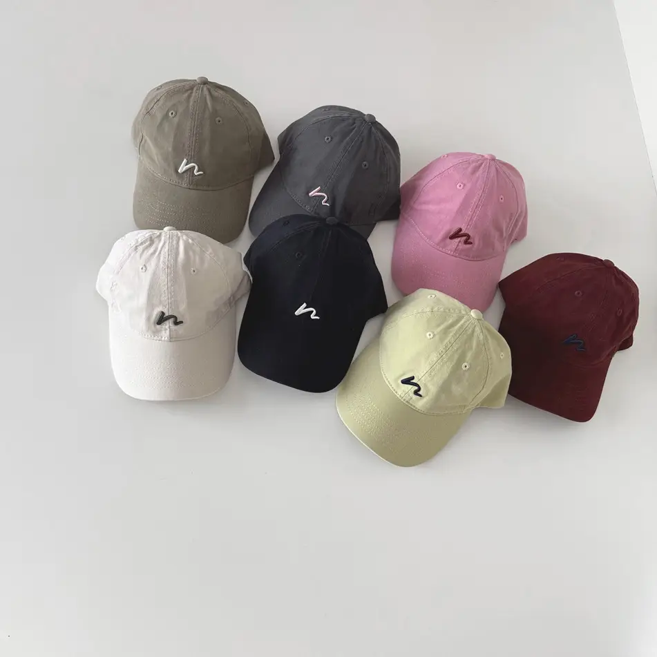 Black Embroidered Baseball Cap for Girls Boys - Image 9