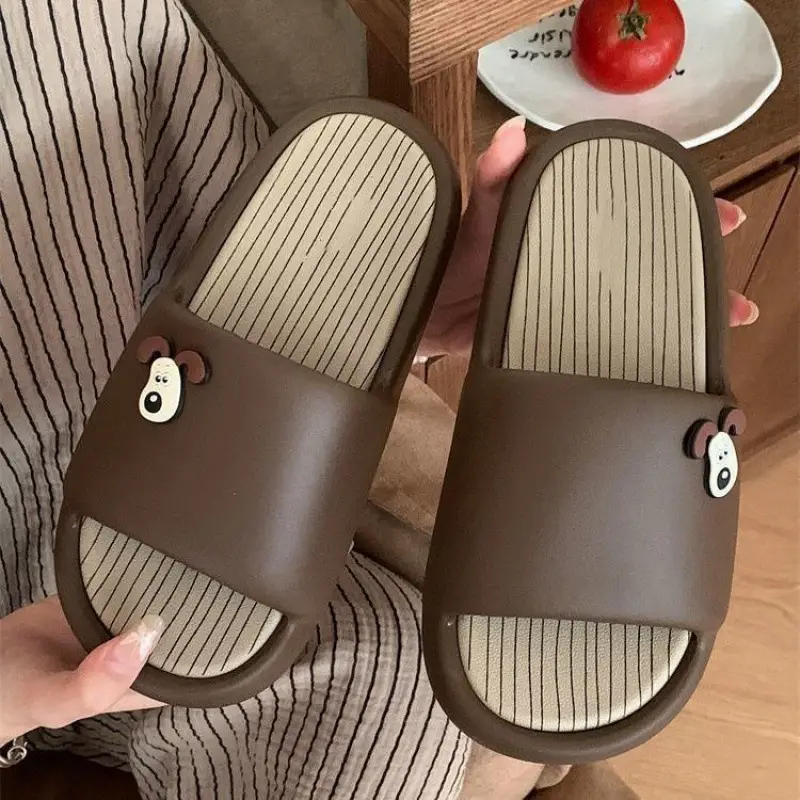 Brown Non-Slip Slippers for Men Women Summer - Image 5