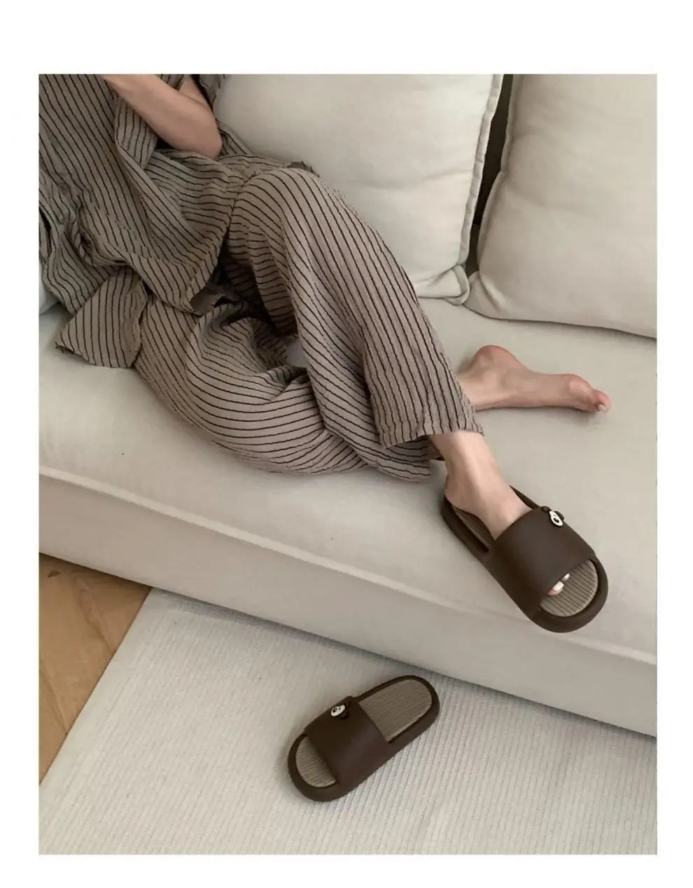 Brown Non-Slip Slippers for Men Women Summer — feature 4