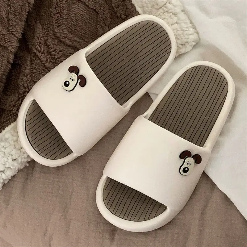 Brown Non-Slip Slippers for Men Women Summer - Image 3