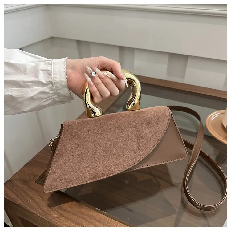 Nude Suede Shoulder Bag for Women 2025 Summer — feature 12