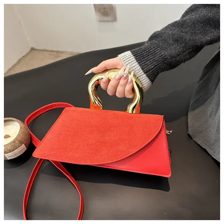 Nude Suede Shoulder Bag for Women 2025 Summer — feature 21