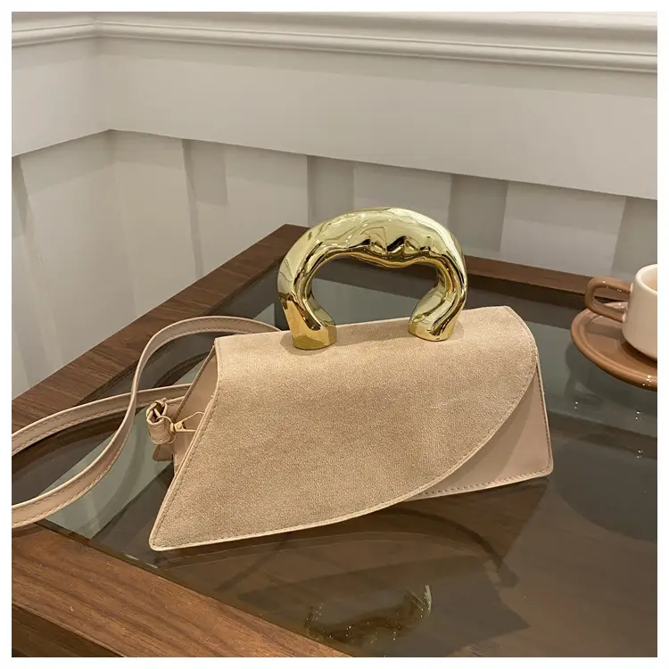 Nude Suede Shoulder Bag for Women 2025 Summer — feature 27