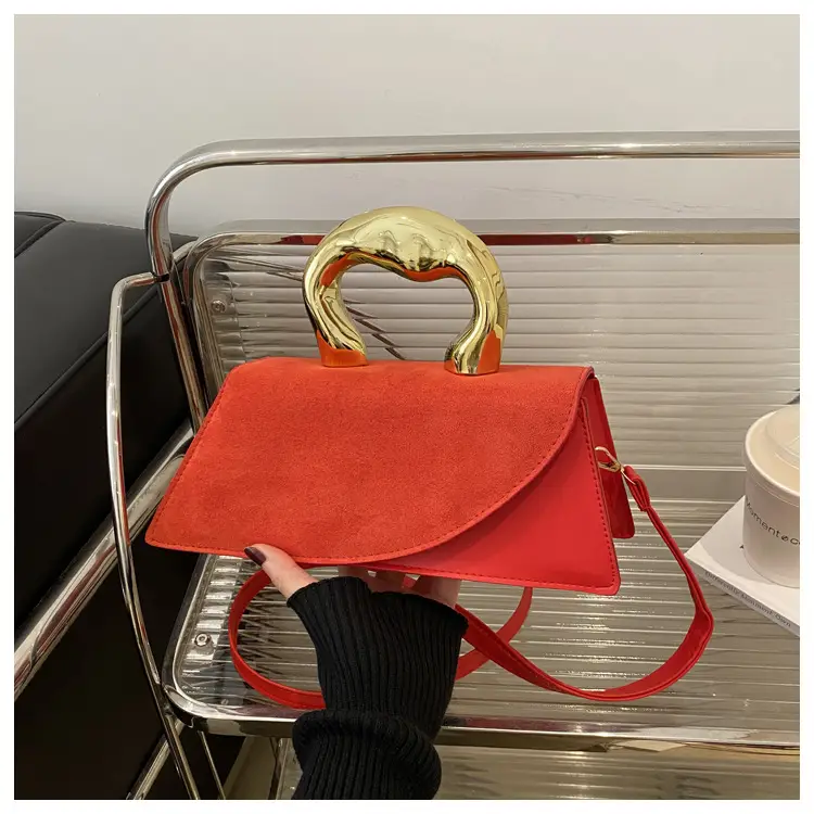 Nude Suede Shoulder Bag for Women 2025 Summer — feature 32
