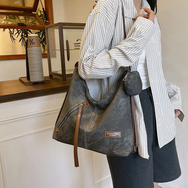Large Capacity Retro Tote Bag for Women 2025 - Image 4