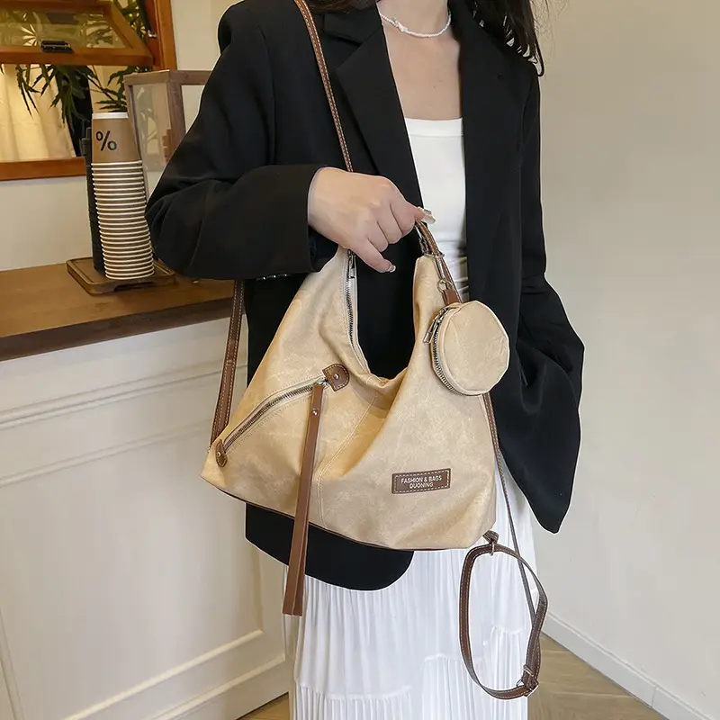 Light Blue Korean Style Shoulder Crossbody Tote Bag for Women - Image 6