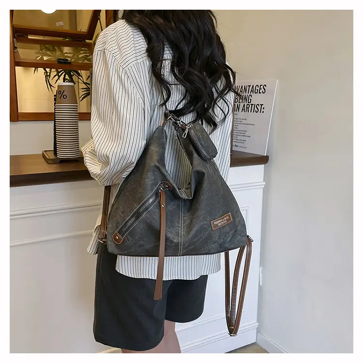 Light Blue Korean Style Shoulder Crossbody Tote Bag for Women — feature 12