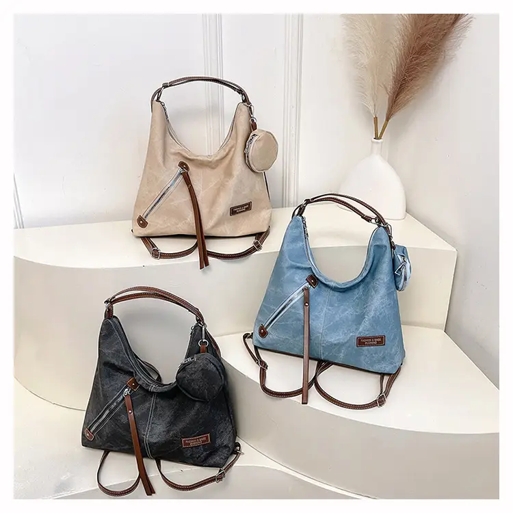 Light Blue Korean Style Shoulder Crossbody Tote Bag for Women — feature 26